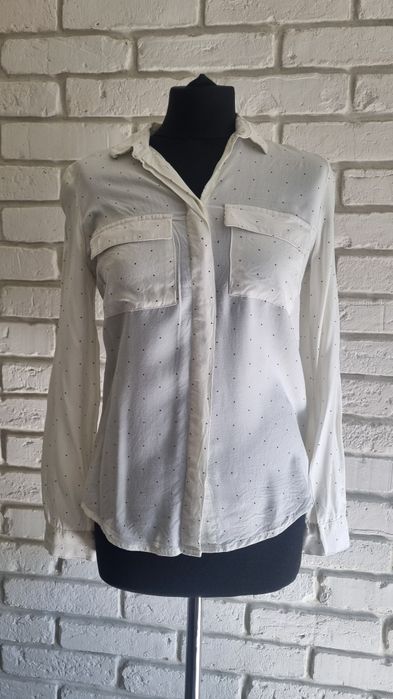 Biała koszula w kropki z House