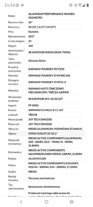 Rower górski MTB Kross Lea 26'