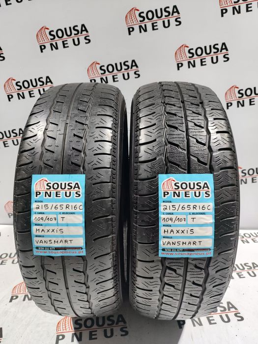 2 pneus semi novos 215-65R16