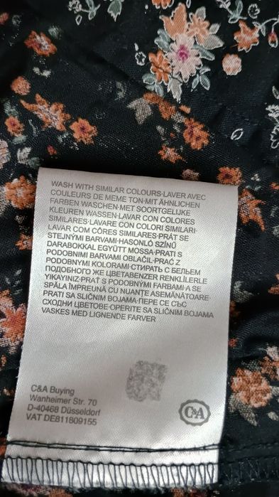 Spódnica z wiskozy ze wzorem w kwiaty 40 L