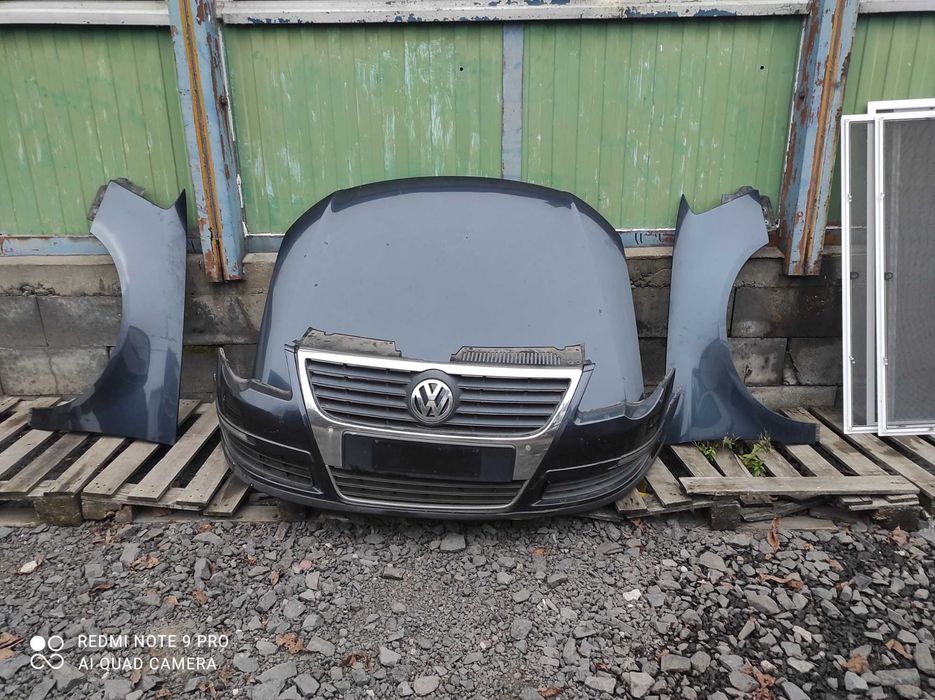 VW Passat b6 LC5F maska zderzak wzmocnienie błotnik lampa