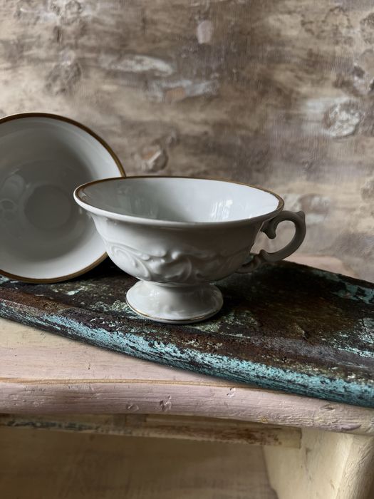 6 porcelanowych filizanek Walbrzych