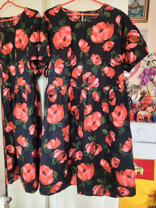 NEW LOOK sukienka Śliczna sukienka romantyczna bawełniana kobieca rozmiar 46 48 50 52  sukieneczka tunika