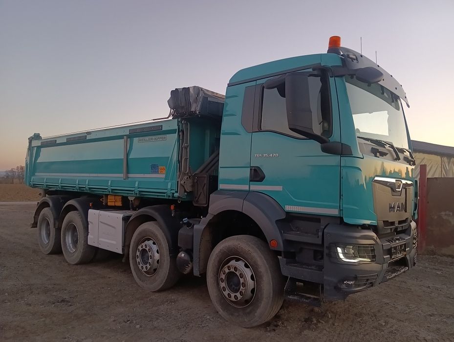 Man tgs wywrotka 8x4 hydroburta zamiana
