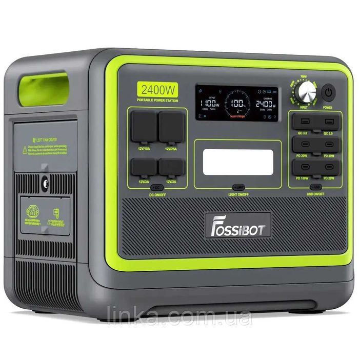 Зарядна станція FossiBOT F2400 WiFi (2048 Вт·год / 2400 Вт)