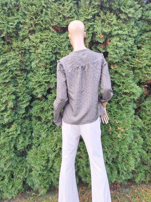 Maison Scotch jedwabna bluzka koszula 100% jedwab silk XS S 34 36