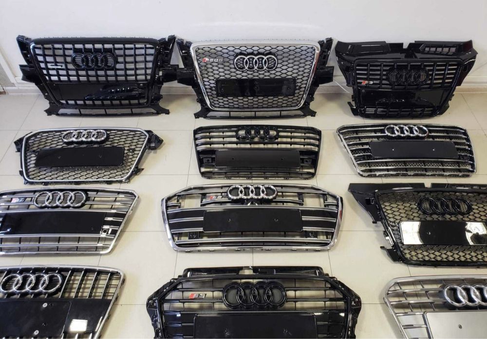 Решетка радиатора Audi Ауди Q5 Q7 Q8 Q3 А1 A6 А3 A4 А5 A7 А8 на все