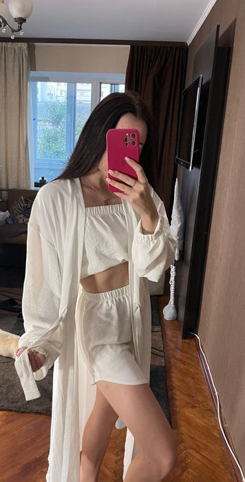 Костюм білий трійка