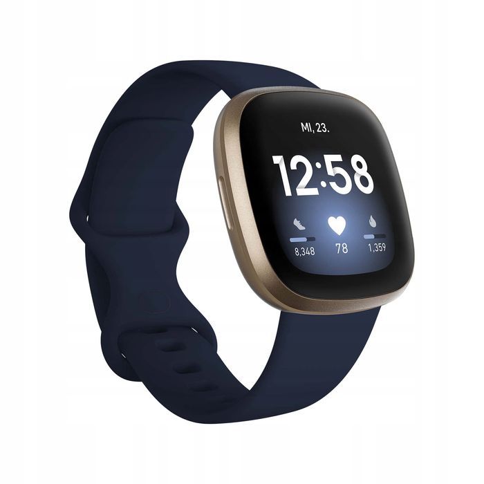 uszkodzony smartwatch fitbit versa 3 białe paski nfc bluetooth opis