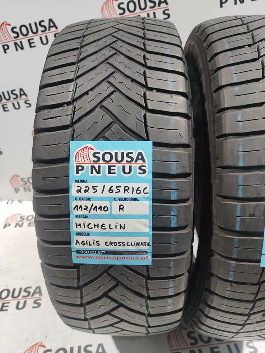 2 pneus semi novos Michelin 225-65R16C - Oferta dos Portes