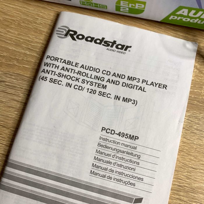 Портативний CD/MP3 програвач Roadstar PCD-495MP