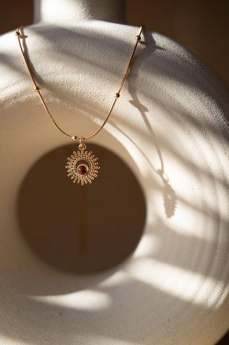 Złoty łańcuszek Opal Sun