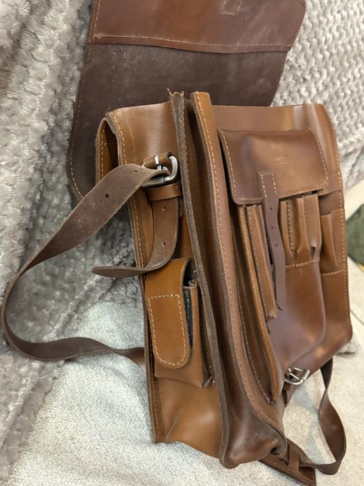 Skórzana torba listonoszka