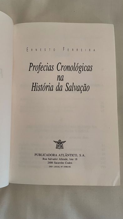 Livro Profecias Cronológicas na História da Salvação