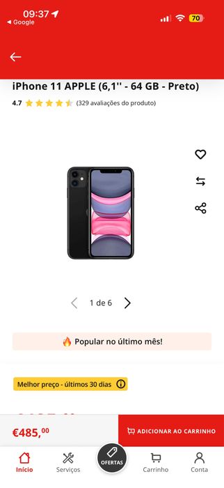 Iphone 11 Desbloqueado 64Gb