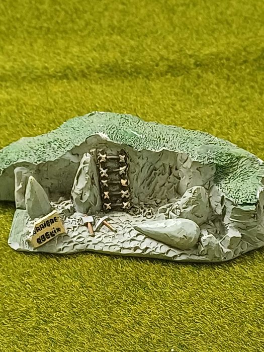 Diorama ou maquete em miniatura da aldeia do Asterix