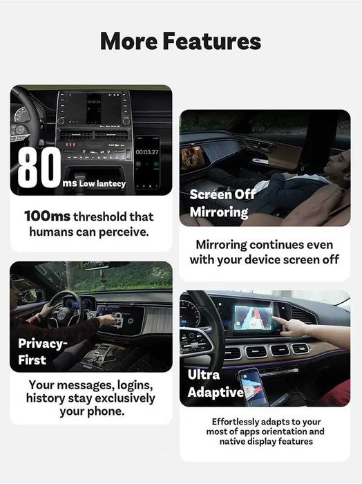 тOttocast Mirror Touch450M керування смартфоном через авто-мультимедіа