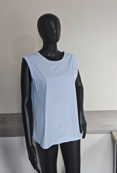 Buzka top hugo Boss Orange błękitna jasnoniebieska bawełna
