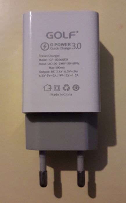 Golf Quick Charge 3 USB зарядное устройство зарядка смартфон планшет