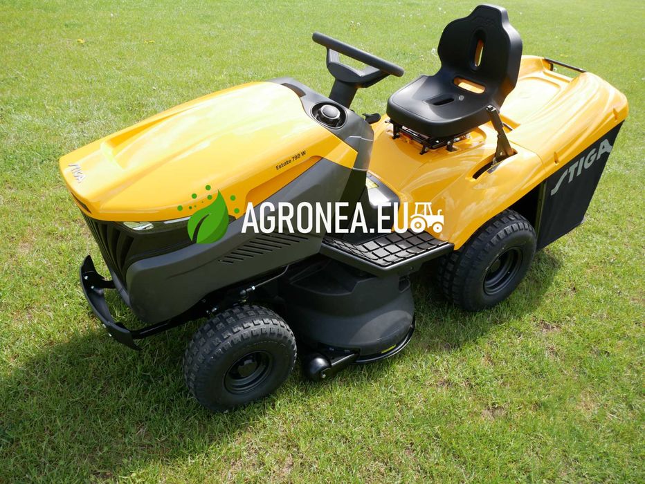 STIGA 398W traktor kosiarka nowy,  gwarancja 36m  dostawa do domu, po przeglądzie PDI ,  2 cylindry V2  kosz HIT, raty 0% nie cedrus sthil dla Ciebie