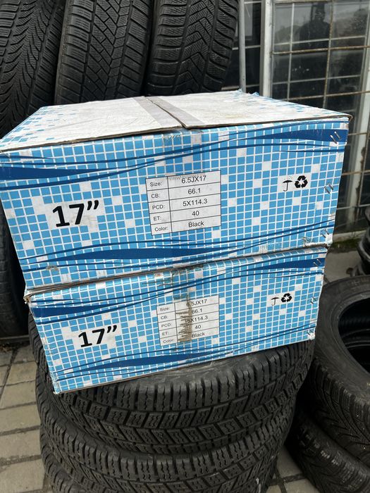 Диски R17 6.5J залізні нові 5*114.3 Et 40 dia 66.1