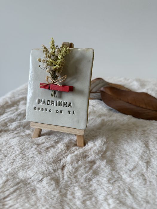 Tela decorativa em ceramica dia das madrinhas
