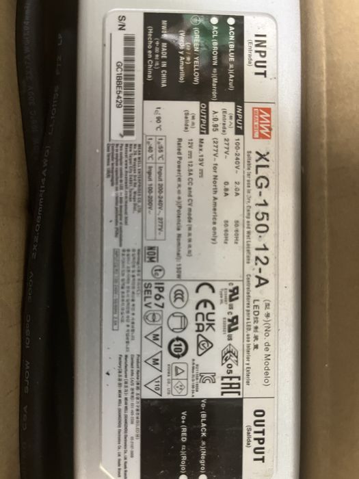 Zasilacze led 150W