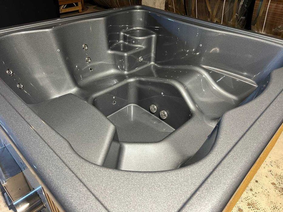 Jacuzzi kwadratowe 220x220 | Balia klasy premium SlowSpa gorąca beczka