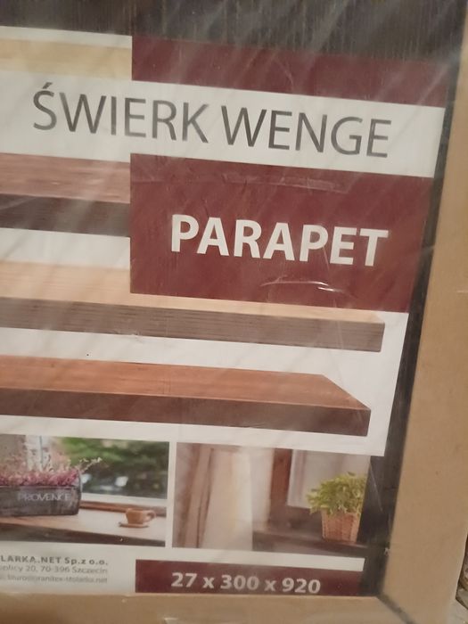 Parapet Świerkowy Lite drewno 1820 dł 300 szer 27 gr