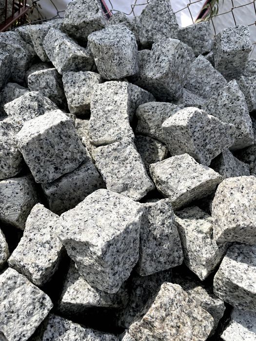 Kostka Granitowa 4/6 Brukowa Szara Strzegom