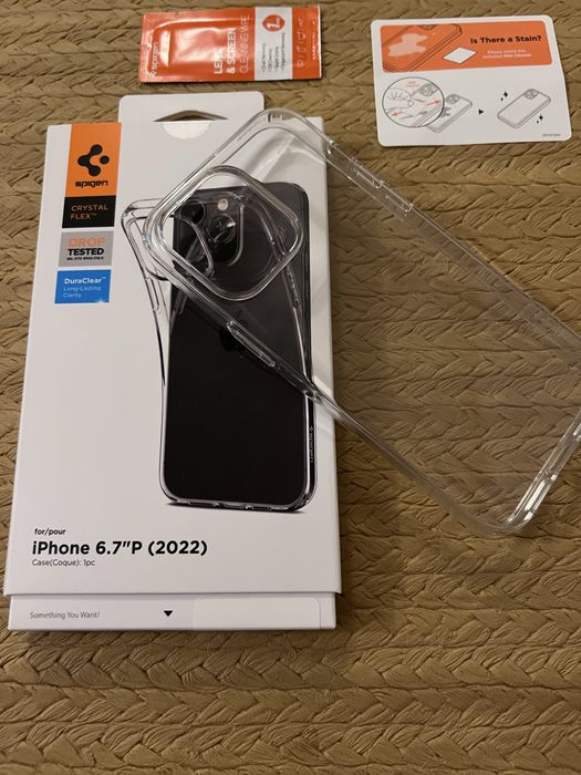 Etui Oryginał Spigen do iPhone 14-15 Pro Max transparentne! Nowe!