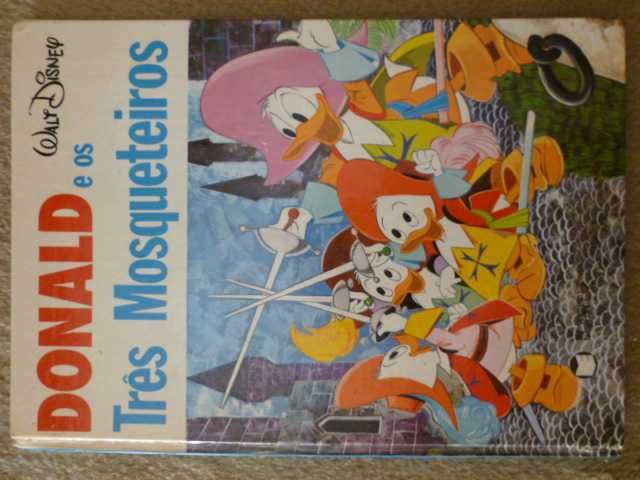 Livro Banda Desenhada Donald e os três Mosqueteiros