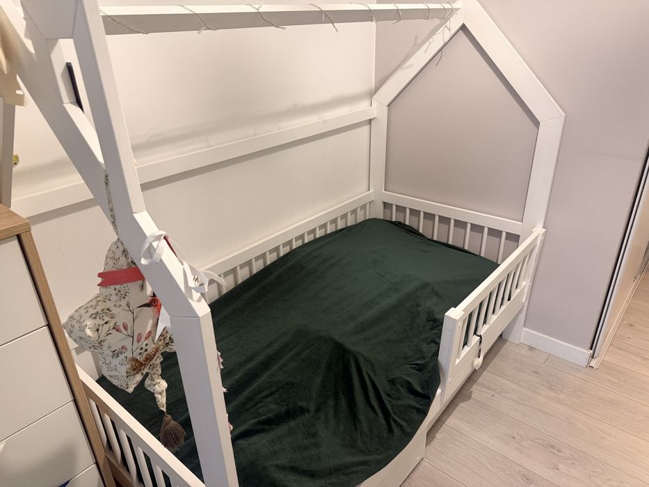 Łóżko domek Lano Meble z materacem 80 x 160