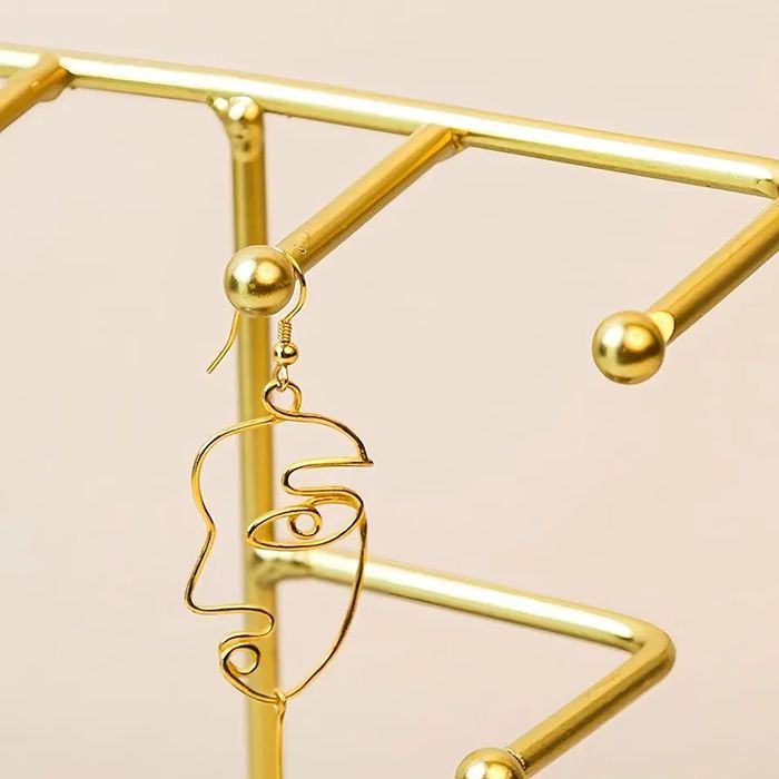 Органайзер підставка для прикрас шкатулка металева золота на подарунок