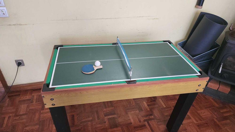 Mesa Multijogos (Matrecos, Bilhar, Ping-Pong, Hockey e mais!)