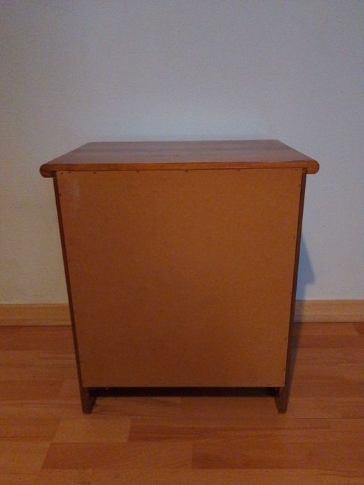 Mesa de Cabeceira em Madeira de Cerejeira 3 Gavetas  51 x 36 x Alt 57