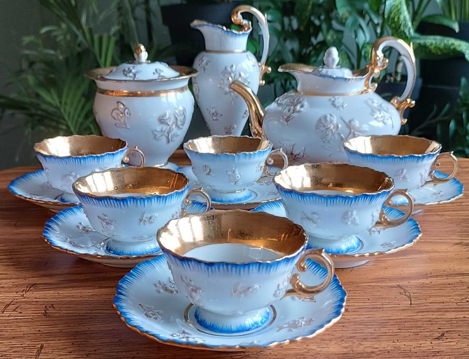 Porcelanowy serwis do herbaty – Królewska Miśnia
