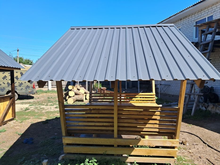 Продам альтанку матеріал ясень.