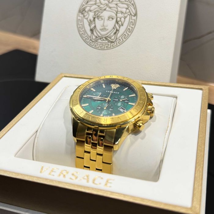NOWY Zegarek VERSACE Chronograph Signature 44mm SWISS MADE Szafir 5ATM