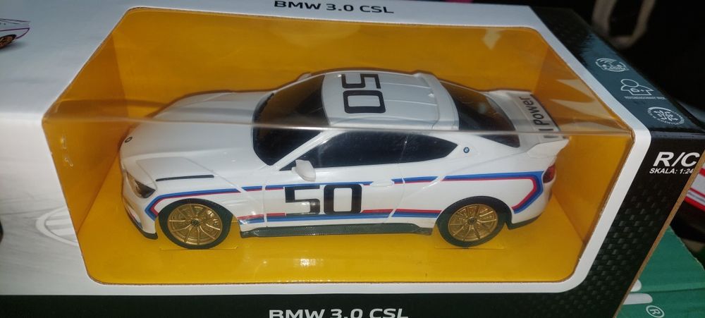Samochód zdalnie sterowany Rastar BMW 3.0 CSL, super prezent