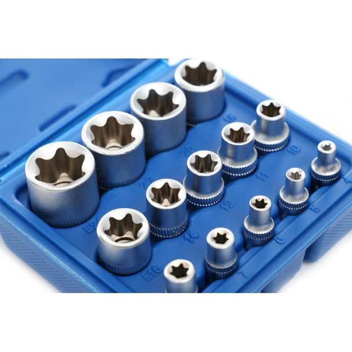 Nasadki TORX 14cz Zestaw nasadek Kraft&Dele KD10335