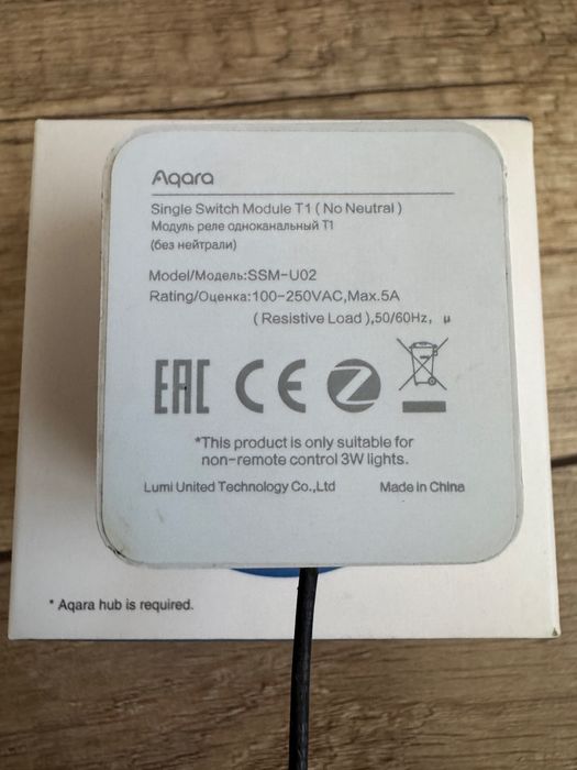 Inteligentny przełącznik AQARA Single Switch Module T1 Apple HomeKit