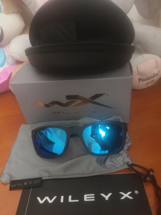 Okulary polaryzacyjne Wiley X Helix captive blue Mirror NOWE Orginalne