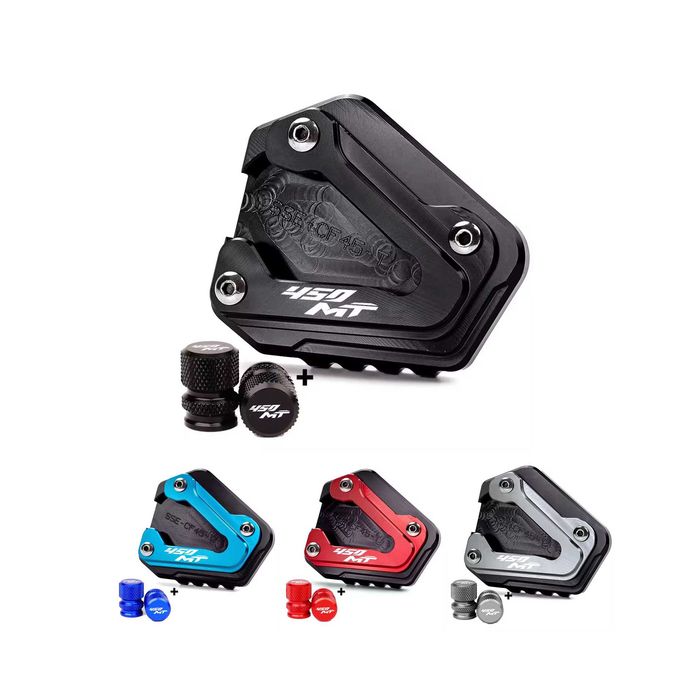 Kit CFMOTO 450MT - alargador descanso CNC + tampas válvulas
