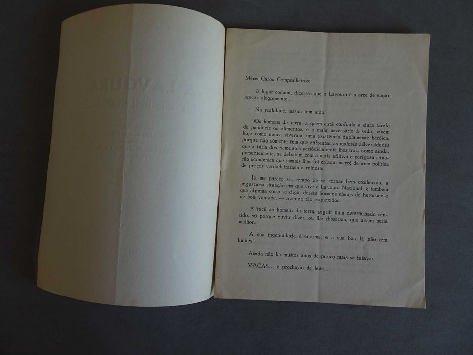 Livro A Lavoura, essa arte de empobrecer  Eduardo Veiga de Araújo 1956