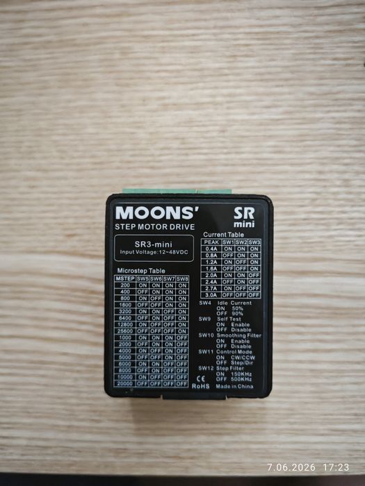 Sterownik silnika krokowego Moons SR Mini (CNC, 3D)