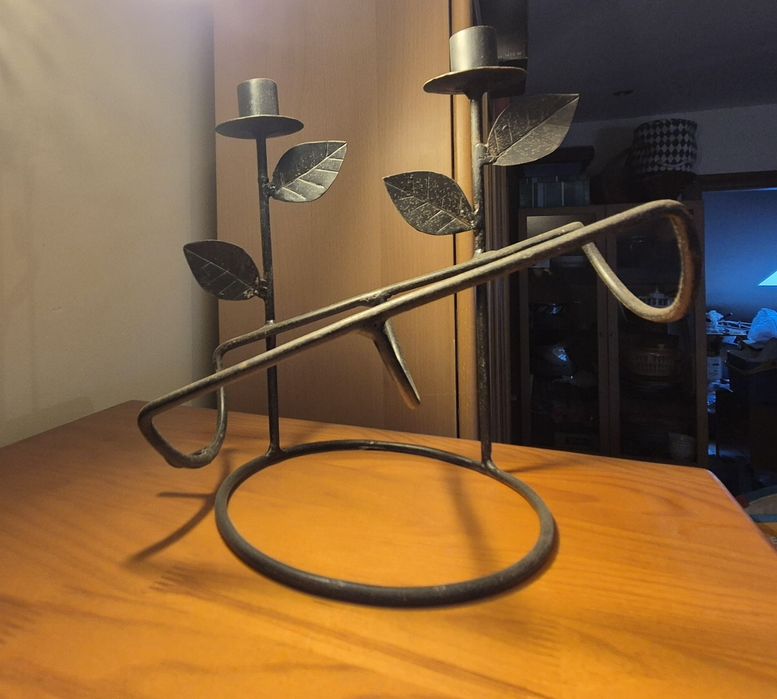 Suporte de velas e de garrafa