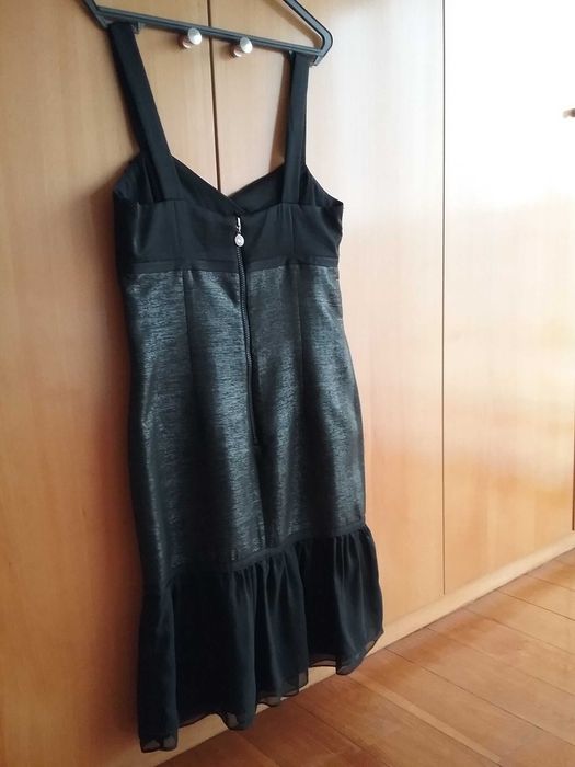 Vestido de festa preto e prata tam.38 da Ana Sousa