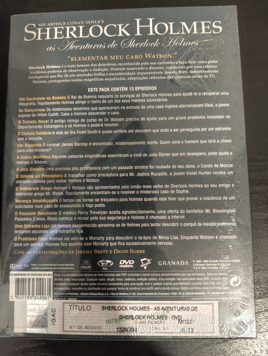 DVD Sherlock Holmes - As aventuras de Sherlock Holmes