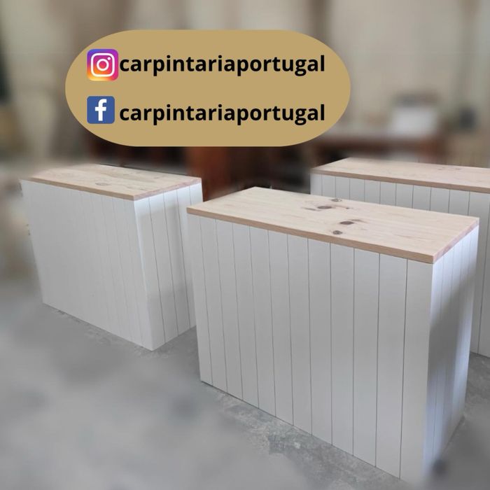 Balcões e bancadas para lojas